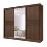 Guarda-roupa Casal Mdf com Espelho 3 Portas 6 Gavetas Miami - 7