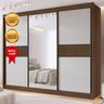Guarda-roupa Casal Mdf com Espelho 3 Portas 6 Gavetas Miami - 9