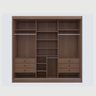 Guarda-roupa Casal Mdf com Espelho 3 Portas 6 Gavetas Miami - 5