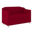 Ver imagem 1 de Namoradeira Elegante 2 Lugares Sala de Estar – Balaqui Decor Cor:Vermelho