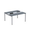 Ver imagem 2 de Estação de Trabalho Mesa Plataforma Escritório Dupla para 2 Pessoas com Caixa de Tomada PDC