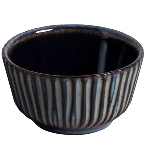 Ramequim Médio 170ml Cerâmica Azul Titanium Porto Brasil 9cm