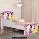 Ver imagem 2 de Mini Cama Infantil 148x68cm Proteção Lateral Princesa Rosa Z53 - Mpozenato