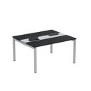 Ver imagem 2 de Estação de Trabalho Mesa Plataforma Escritório Dupla para 2 Pessoas com Caixa de Tomada PDC