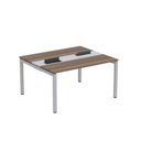 Ver imagem 2 de Estação de Trabalho Mesa Plataforma Escritório Dupla para 2 Pessoas com Caixa de Tomada PDC