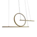 Ver imagem 3 de Luminária Pendente 90cm 40w Dourado 3000k 3200lm Ip20 Bivolt Lumier