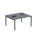 Ver imagem 2 de Estação de Trabalho Mesa Plataforma Escritório Dupla para 2 Pessoas com Caixa de Tomada PDC