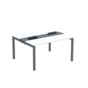 Ver imagem 2 de Estação de Trabalho Mesa Plataforma Escritório Dupla para 2 Pessoas com Caixa de Tomada PDC