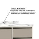 Ver imagem 7 de Cozinha Modulada Compacta 4 Peças com Tampo e Espaço para Forno e Micro-ondas Linea Luciane Móveis