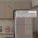 Ver imagem 5 de Cozinha Modulada Compacta 4 Peças com Tampo e Espaço para Forno e Micro-ondas Linea Luciane Móveis