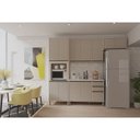 Ver imagem 1 de Cozinha Modulada Compacta 4 Peças com Tampo e Espaço para Forno e Micro-ondas Linea Luciane Móveis