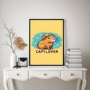 Ver imagem 1 de Quadro Capivara - Capilover 24x18cm:moldura Preta