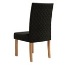 Ver imagem 7 de Sala Jantar Isa 160cm Vidro 6 Cadeiras Elegance Preto/Mel