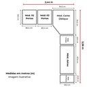 Ver imagem 4 de Guarda Roupa Casal Safiraplus 11 Portas de Bater 7 Gavetas MDF Neve