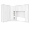 Ver imagem 2 de Guarda Roupa Casal Safiraplus 11 Portas de Bater 7 Gavetas MDF Neve