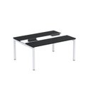 Ver imagem 2 de Estação de Trabalho Mesa Plataforma Escritório Dupla para 2 Pessoas com Caixa de Tomada PDC