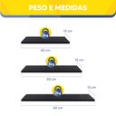 Ver imagem 4 de Kit 3 Prateleiras Preta 40, 50 e 60cm Sala Quarto Decoração