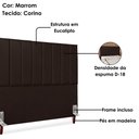 Ver imagem 4 de Cabeceira Queen 160 Cm com Frame Carla Corino Marrom Artte