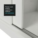 Ver mais imagens de Guarda Roupa Casal Madesa Mônaco 3 Portas de Correr com Espelho com Pés - Branco