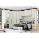 Ver imagem 4 de Closet de Casal Canto Oblíquo Seletto Mc05 C/ 2 Portas e 3 Gavetas Areia - Henn