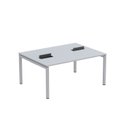 Ver imagem 2 de Estação de Trabalho Mesa Plataforma Escritório Dupla para 2 Pessoas com Caixa de Tomada PDC