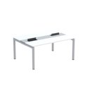 Ver imagem 2 de Estação de Trabalho Mesa Plataforma Escritório Dupla para 2 Pessoas com Caixa de Tomada PDC