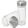 Porta Temperos Giratório Bambu Prime com 12 Potes Vidro Tampa Prata - Lívon - 3