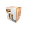 Porta Temperos Giratório Bambu Prime com 12 Potes Vidro Tampa Prata - Lívon - 6