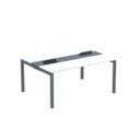 Ver imagem 2 de Estação de Trabalho Mesa Plataforma Escritório Dupla para 2 Pessoas com Caixa de Tomada PDC