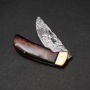 Ver imagem 2 de Canivete em Aço Damasco Sg - Produção Exclusiva (apenas sob Encomenda)