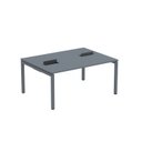 Ver imagem 2 de Estação de Trabalho Mesa Plataforma Escritório Dupla para 2 Pessoas com Caixa de Tomada PDC