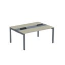 Ver imagem 2 de Estação de Trabalho Mesa Plataforma Escritório Dupla para 2 Pessoas com Caixa de Tomada PDC