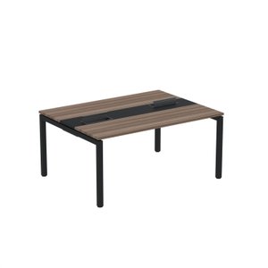 Estação de Trabalho Mesa Plataforma Escritório Dupla para 2 Pessoas com Caixa de Tomada PDC