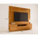 Ver imagem 2 de Painel para TV Nilo 75" 200cm MDP com Nicho Marrom Madetec Móveis