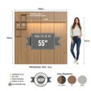 Ver imagem 6 de Painel para TV até 55 Polegadas 180cm Iluminação em LED Nexus Mel PLN180
