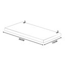 Ver imagem 3 de Kit 3 Prateleiras Retas Lisas em Mdf 30x15cm - Preta