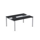 Ver imagem 2 de Estação de Trabalho Mesa Plataforma Escritório Dupla para 2 Pessoas com Caixa de Tomada PDC