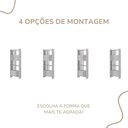Ver imagem 6 de Kit 2 Estantes Livreiros para Escritório e Home Office Arbos Cinza/Concreto Artany