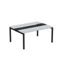 Ver imagem 2 de Estação de Trabalho Mesa Plataforma Escritório Dupla para 2 Pessoas com Caixa de Tomada PDC