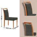 Ver imagem 3 de Mesa Patros Tampo 120cm Laminado Barril com 4 Cadeiras Munique Moderna Mobília