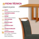 Ver imagem 7 de Mesa Patros Tampo 120cm Laminado Barril com 4 Cadeiras Munique Moderna Mobília