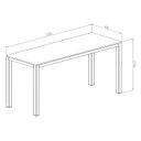 Ver imagem 3 de Aparador para Sala de Estar 120x75x45cm São Paulo Cinza/Estanho/MDF Nogál Malaga