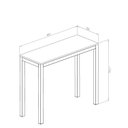 Ver imagem 3 de Aparador para Sala de Estar 90x75x35cm São Paulo Cinza/Estanho/MDF Nogál Malaga