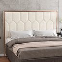 Ver imagem 1 de Cabeceira para Cama Box King 200cm Stan Bouclé Off White - Sallar Home