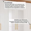 Ver imagem 4 de Guarda-Roupa Casal 6 Portas com Pés e Espelhos 199cm 100% MDF Paraty Espresso Móveis Bege/Cinamomo/Grafiatto