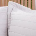 Ver imagem 2 de Kit Colcha Casal Lino Stile 100% Poliéster 220x240cm Tessi Cinza Fog