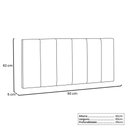 Ver imagem 3 de Cabeceira Painel Solteiro 0,90m Ravenna Corano Branco