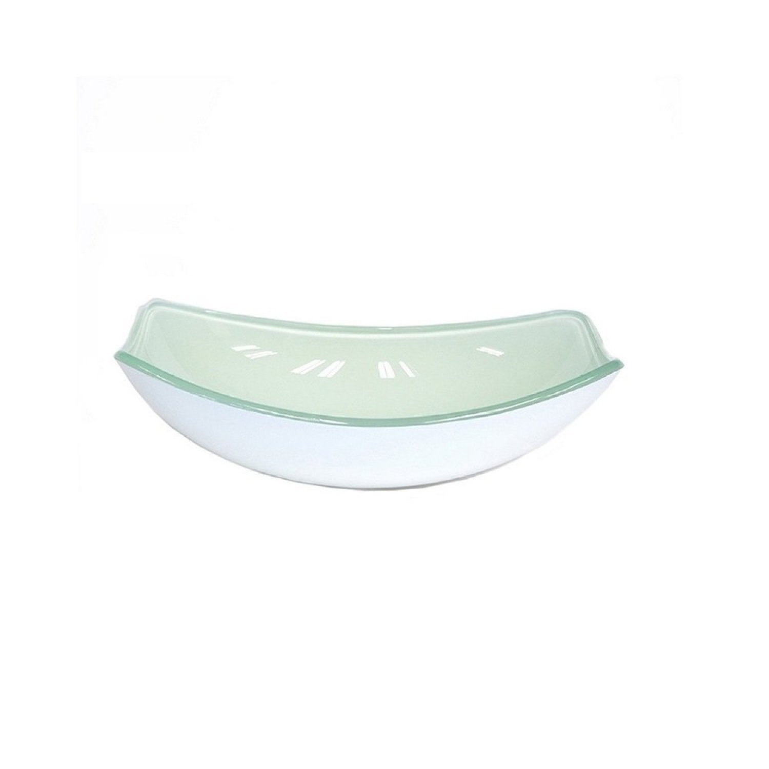 Kit Cuba de Vidro + Torneira para Lavatório Oval Chanfrada 46cm - 6