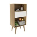 Ver imagem 3 de Estante Decorativa para Quarto Infantil Nina Marrom/Amendoa/Off White