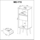 Ver imagem 6 de Estante Decorativa para Quarto Infantil Nina Marrom/Amendoa/Off White